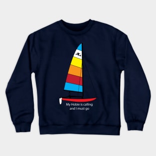 Hobie 14 Catamaran Sailboat Crewneck Sweatshirt